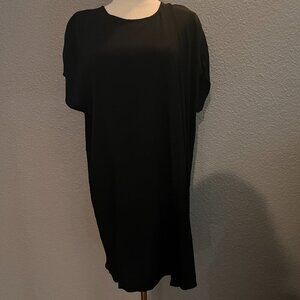 MADEWELL LBD LITTLE BLACK DRESS CREPE BACK BUTTONS  -  NEW WITH TAGS -  SIZE M